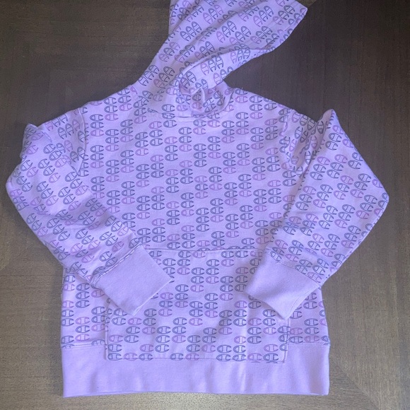 Girls size Xs/s 5-6 Champion Lavender Logo Hoodie - Picture 1 of 4
